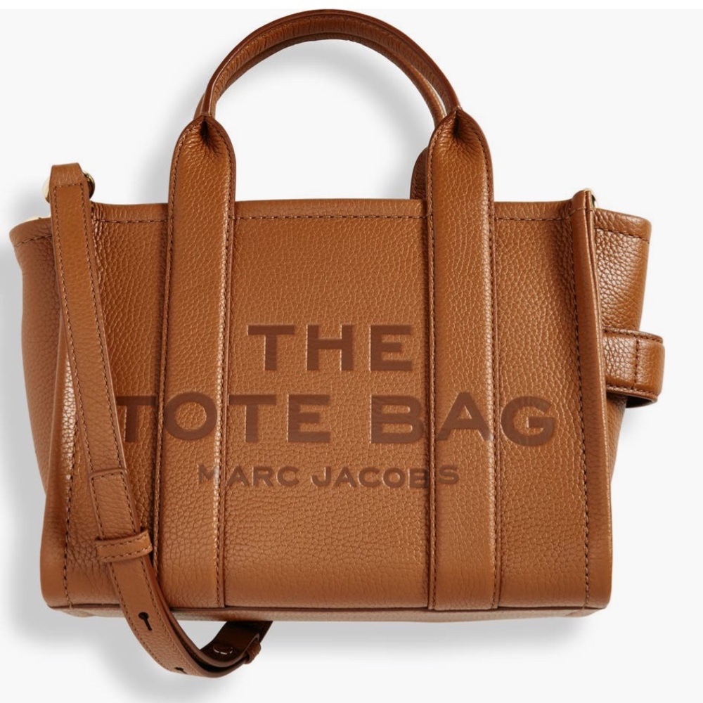 Marc Jacobs Small Leather Tote Bag Argan Oil